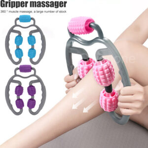 U-Shape Trigger Point Massage Roller – 4-Wheel Full Body Muscle Massager for Arms, Legs, Neck & Recovery