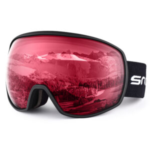 Double-Layer Anti-Fog Ski Goggles – OTG Snow Glasses with UV400 Protection & Ventilation for Men & Women