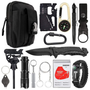 Multi-Function Survival Tool – Compact SOS Self-Defense Kit for Outdoor Camping & Emergency Use