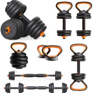 Dumbbells Kettlebells, Barbells Multifunctional Combination Six In One