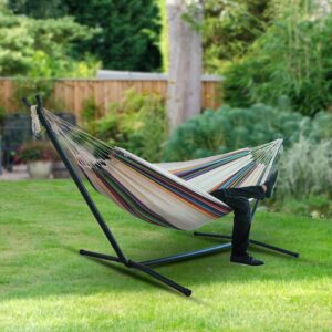 Double-Wide Canvas Camping Hammock Chair – 200KG Capacity, Portable Hanging Bed (No Stand Included)