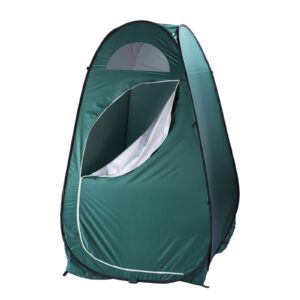 Army Green Pop-Up Privacy Tent – Portable Changing, Shower & Toilet Shelter with Zipper Door & Carry Bag