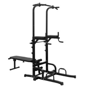 Multifunctional Power Tower Station – Adjustable Pull-Up, Dip & Bench Set for Full-Body Training
