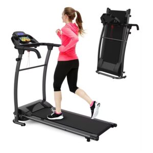 2.5HP Foldable Under Desk Treadmill – Electric Walking Pad with Remote Control & LED Tracker
